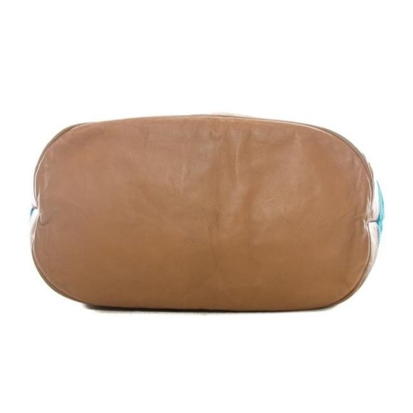 Gucci Multi Colored Fabric & Camel Leather XL Bucket Bag - Picture 2 of 12